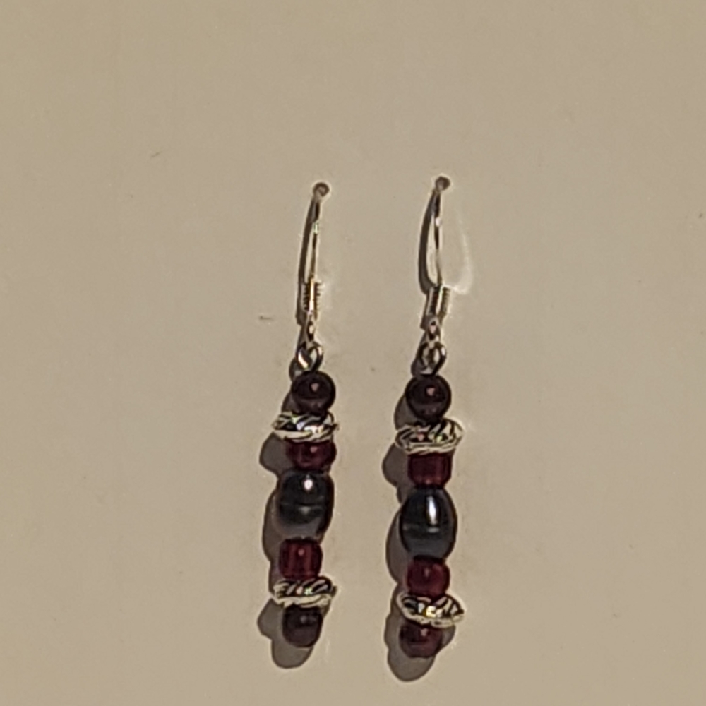 Elegant Beaded Drop Earrings